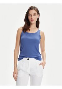 Marella Top Eddy 2413941074 Niebieski Slim Fit. Kolor: niebieski. Materiał: wiskoza #1