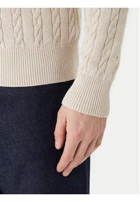 TOMMY HILFIGER - Tommy Hilfiger Sweter Classic MW0MW41955 Beżowy Regular Fit. Kolor: beżowy. Materiał: bawełna #2