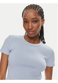 Hugo T-Shirt Delanor 50512000 Błękitny Slim Fit. Kolor: niebieski. Materiał: bawełna #4