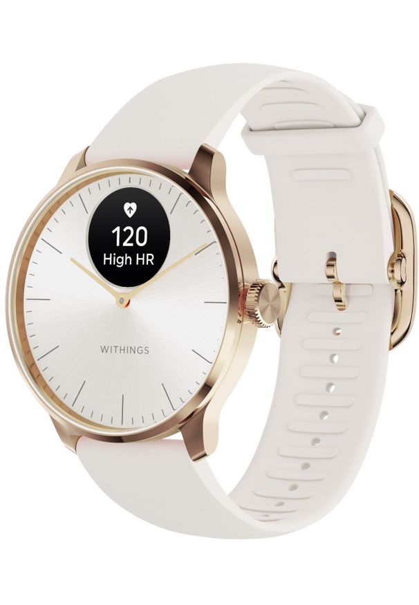 WITHINGS - Smartwatch Withings HWA11 Beżowy (HWA11-model 1-All-Int). Rodzaj zegarka: smartwatch. Kolor: beżowy