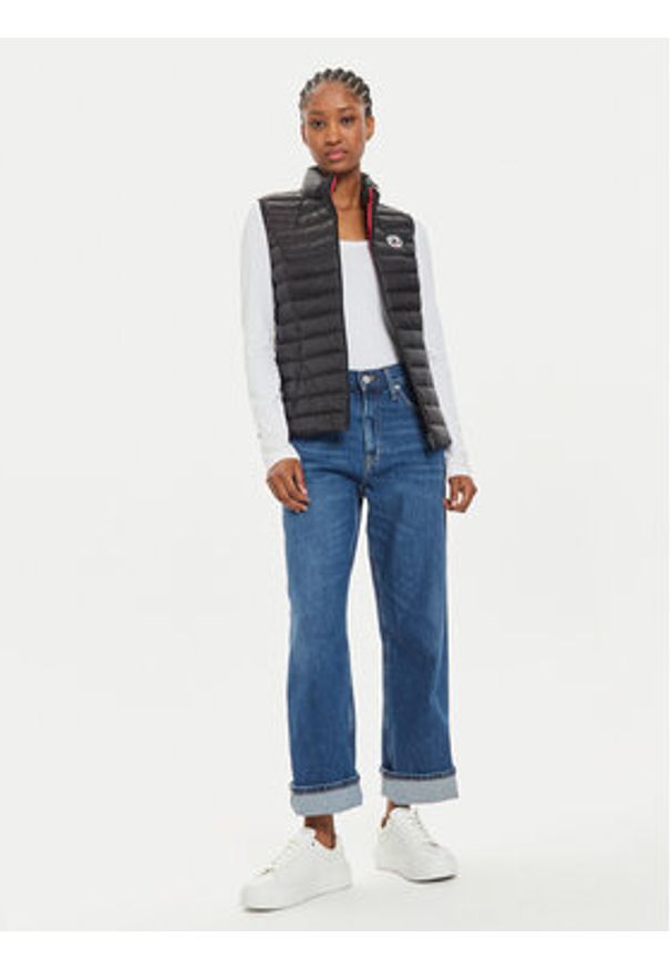 Jott Bezrękawnik Seda P000WDOW04 Czarny Slim Fit. Kolor: czarny. Materiał: syntetyk. Długość rękawa: bez rękawów