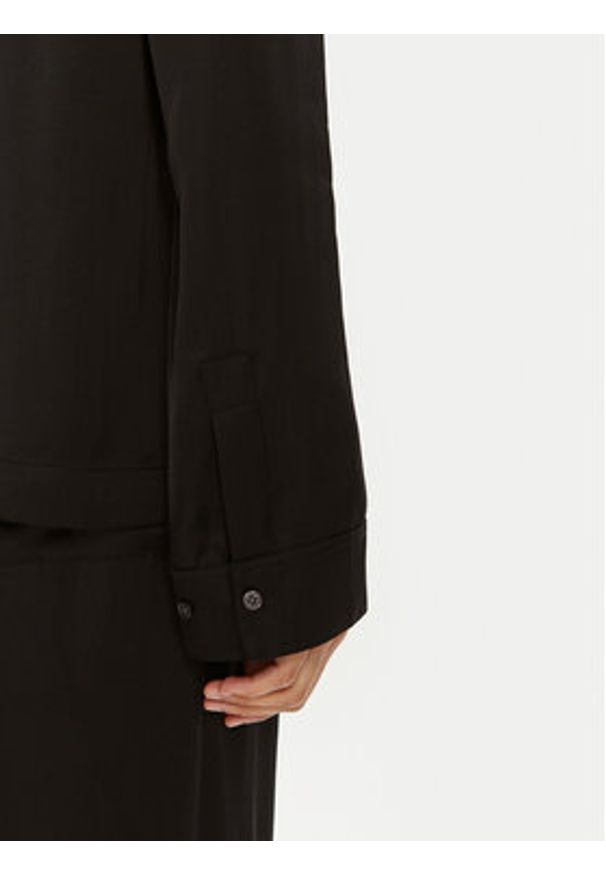 Marc O'Polo Koszula 406 1103 42273 Czarny Relaxed Fit. Typ kołnierza: polo. Kolor: czarny. Materiał: wiskoza