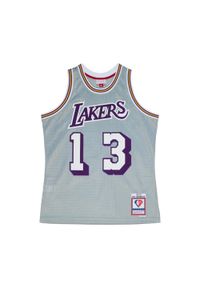 Mitchell & Ness - Koszulka NBA Los Angeles Lakers Wilt Chamberlain 75th NBA. Kolor: szary, wielokolorowy, biały. Sport: koszykówka #1