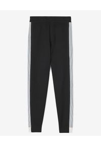 Kenzo - KENZO - Spodnie jogger z łączonych materiałów. Kolor: czarny. Materiał: materiał. Wzór: aplikacja #2