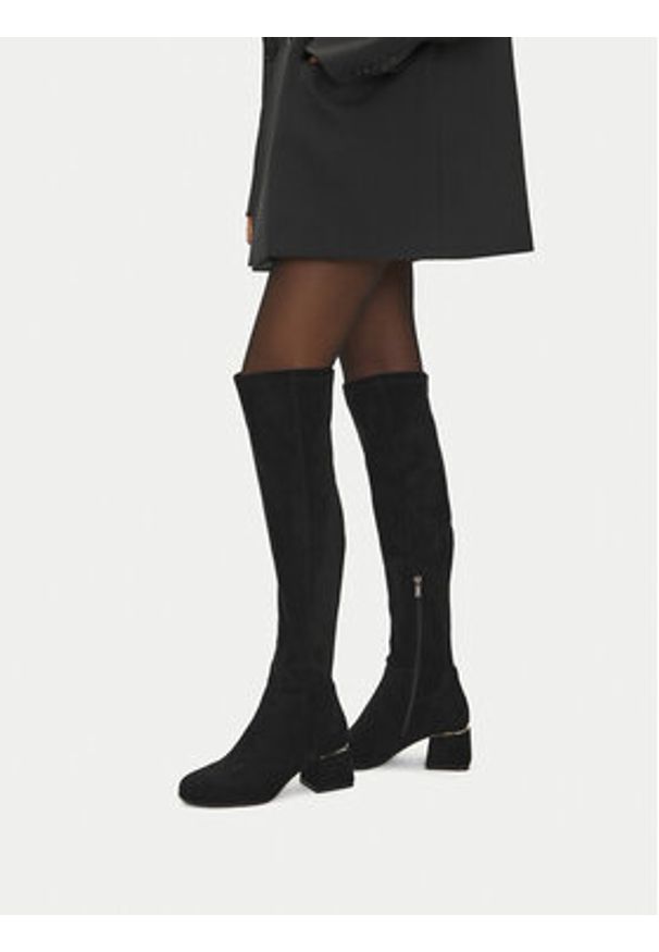 Jenny - JENNY Kozaki CEO-HY2403-1 Czarny. Kolor: czarny. Materiał: materiał
