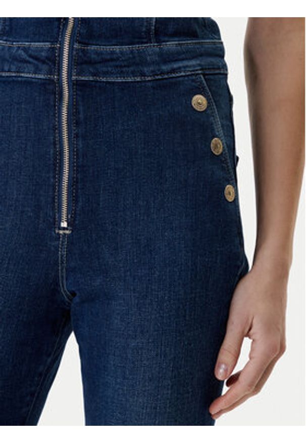 Guess Kombinezon W6RD0I D6883 Niebieski Regular Fit. Kolor: niebieski. Materiał: bawełna