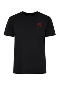 Ochnik - Czarny bawełniany t-shirt męski. Okazja: na urodziny, na co dzień. Kolor: czarny. Materiał: bawełna. Długość rękawa: krótki rękaw. Długość: krótkie. Styl: casual, klasyczny #4