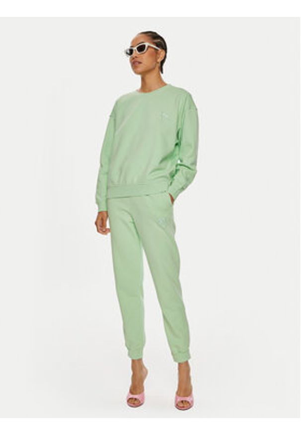 Pinko Spodnie dresowe Carico 100371 A21P Zielony Regular Fit. Kolor: zielony. Materiał: bawełna