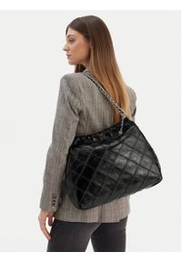 Tory Burch Torebka Fleming Soft Distressed Hobo Bag 165170 Czarny. Kolor: czarny. Materiał: skórzane #4