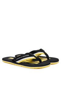TOMMY HILFIGER - Tommy Hilfiger Japonki Patch Hilfiger Beach Sandal FM0FM05903 Czarny. Kolor: czarny. Materiał: materiał #4