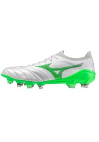 Buty piłkarskie męskie Mizuno Morelia Neo Iv Japan Mix. Zapięcie: sznurówki. Kolor: biały. Materiał: syntetyk, tkanina, skóra, materiał. Szerokość cholewki: normalna. Sport: piłka nożna