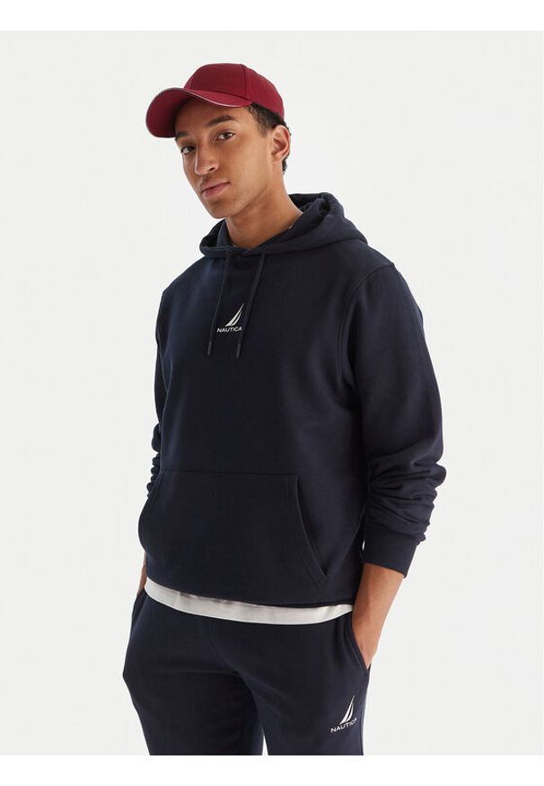 Nautica Bluza Wallowa Oh N1T04066 Granatowy Regular Fit. Kolor: niebieski. Materiał: bawełna, syntetyk