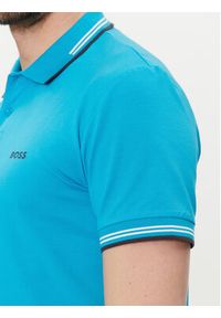 BOSS - Boss Polo Paul 50506193 Niebieski Slim Fit. Typ kołnierza: polo. Kolor: niebieski. Materiał: bawełna #3
