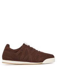 Armani Exchange Sneakersy XW002794 AF19687 U6018 Brązowy. Kolor: brązowy. Materiał: skóra, zamsz #1