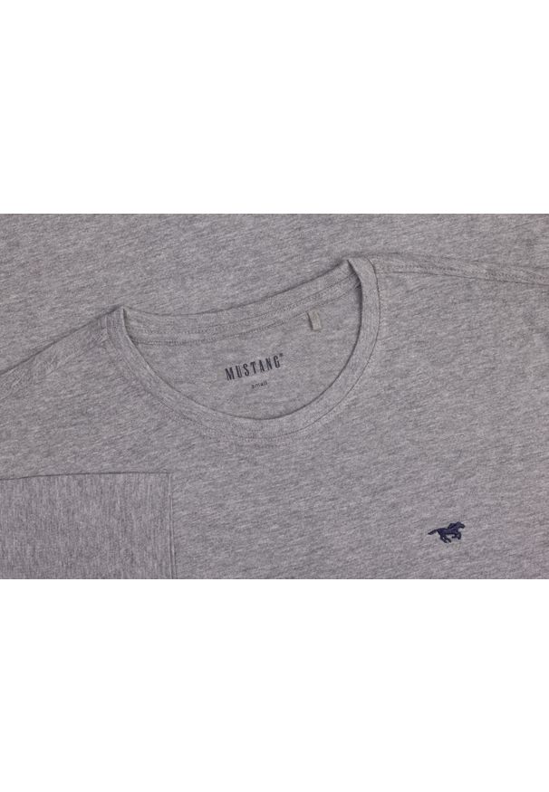 Męski T-Shirt Mustang Style Alex Mid Grey Mélange 1017338 4140