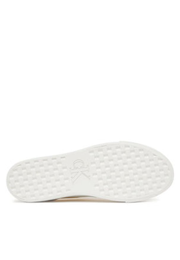 Calvin Klein Sneakersy Vulc Flatform Low Canvas Mg YW0YW01763 Écru. Materiał: materiał