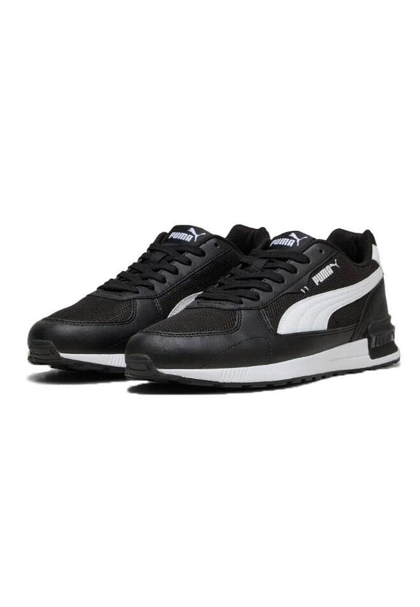 Buty Sportowe Męskie Puma Graviton Sl Remix. Zapięcie: sznurówki. Kolor: czarny. Materiał: materiał. Szerokość cholewki: normalna. Sport: turystyka piesza