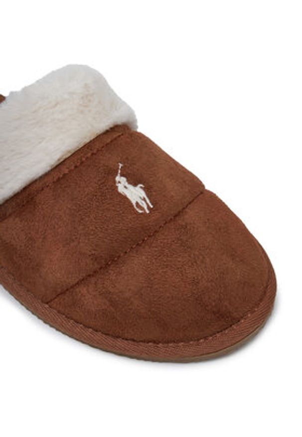 Polo Ralph Lauren Kapcie 842957049001 Brązowy. Kolor: brązowy. Materiał: materiał