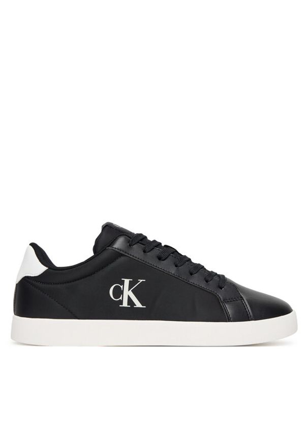 Calvin Klein Sneakersy 3 Cupsole Pu YM0YM01213 Czarny. Kolor: czarny. Materiał: skóra