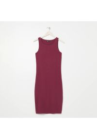 Sinsay - Sukienka midi na ramiączkach - Fioletowy. Kolor: fioletowy. Długość rękawa: na ramiączkach. Długość: midi #1