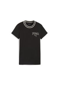 Koszulka sportowa damska Puma Squad Tee. Kolor: czarny. Długość rękawa: krótki rękaw. Długość: krótkie