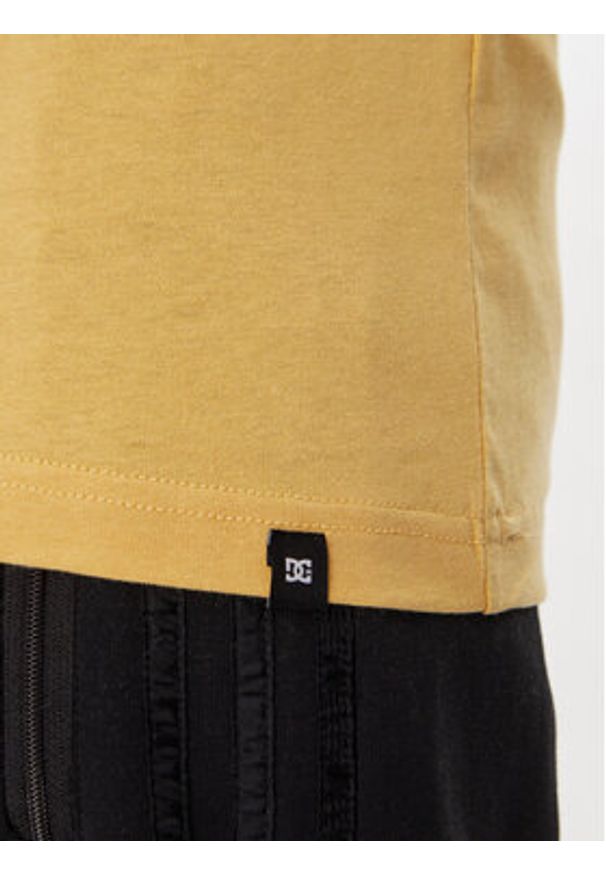 DC Shoes T-Shirt ADYZT05373 Żółty Heritage Fit. Kolor: żółty. Materiał: bawełna