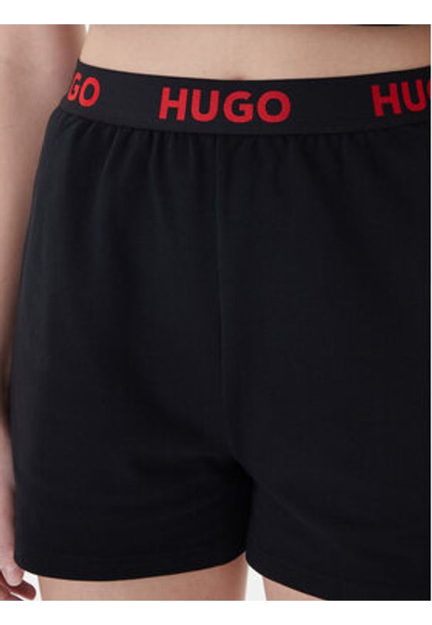 Hugo Szorty sportowe Sporty Logo 50520498 Czarny Regular Fit. Kolor: czarny. Materiał: syntetyk