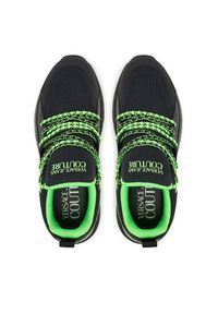 Versace Jeans Couture Sneakersy 79YA3SA3 Czarny. Kolor: czarny. Materiał: materiał #5