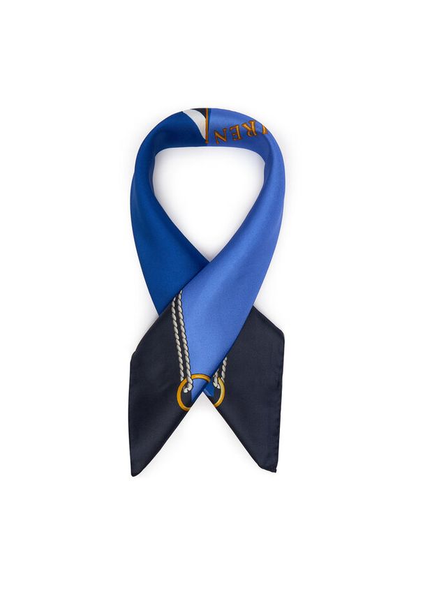 Lauren Ralph Lauren - Chusta jedwabna LAUREN RALPH LAUREN. Kolor: niebieski. Materiał: jedwab