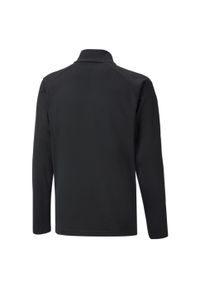 Puma - Młodzieżowa koszulka piłkarska z zamkiem 1/4 teamLIGA PUMA Black White. Kolor: biały, wielokolorowy, czarny. Sport: piłka nożna