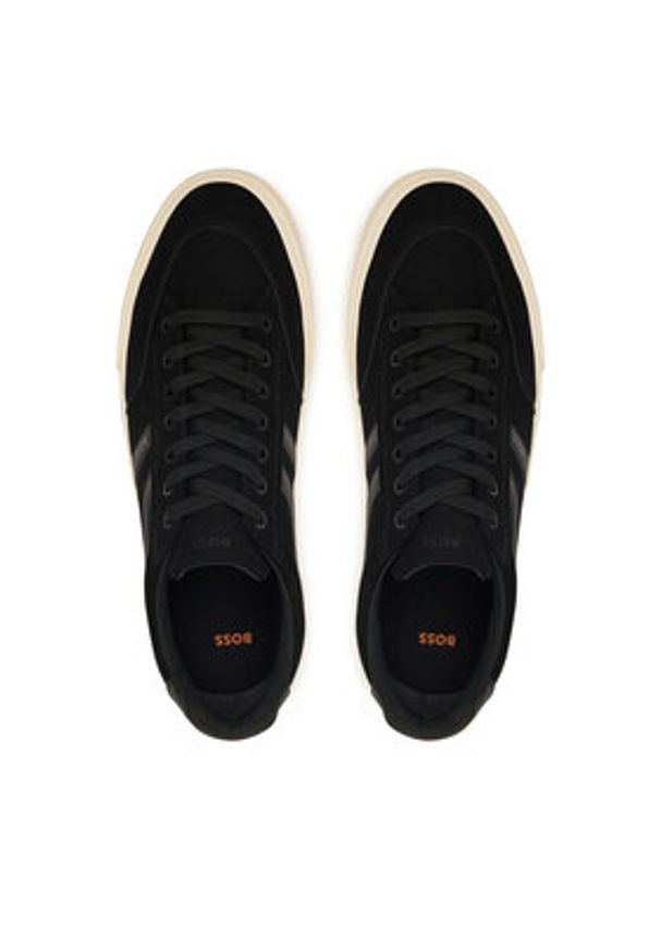 BOSS Tenisówki Aiden 50568469 Czarny. Kolor: czarny. Materiał: skóra