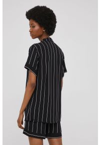 Answear Lab piżama damska kolor czarny. Kolor: czarny. Materiał: tkanina. Długość: krótkie #4