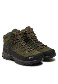 CMP Trekkingi Rigel Mid Trekking Shoes Wp 3Q12947 Khaki. Kolor: brązowy. Materiał: zamsz, skóra. Sport: turystyka piesza
