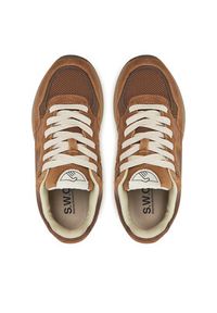 S.W.C Stepney Workers Club Sneakersy Amiel S-Strike YP03205 Brązowy. Kolor: brązowy. Materiał: skóra, zamsz #4