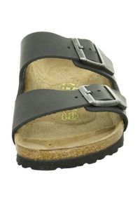 Klapki Birkenstock 552113. Zapięcie: bez zapięcia. Kolor: wielokolorowy, czarny. Materiał: materiał, syntetyk. Szerokość cholewki: normalna. Sport: turystyka piesza