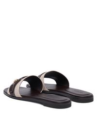 Tory Burch Klapki Romy Slide 183307 Brązowy. Kolor: brązowy. Materiał: skóra #2