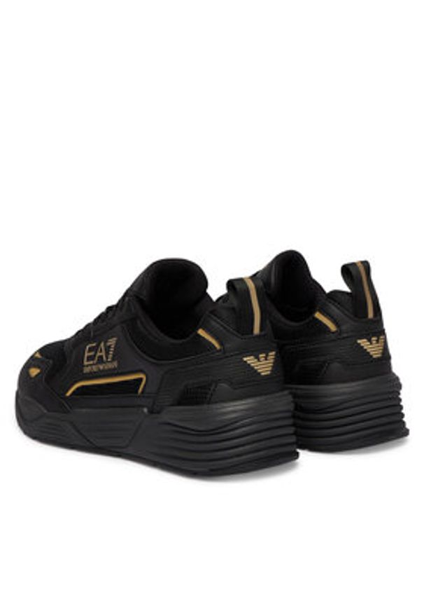 EA7 Emporio Armani Sneakersy 7X000308 AF18447 MZ177 Czarny. Kolor: czarny. Materiał: skóra