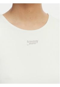Tommy Jeans T-Shirt Athleisure Metal DW0DW22284 Biały Slim Fit. Kolor: biały. Materiał: syntetyk #4