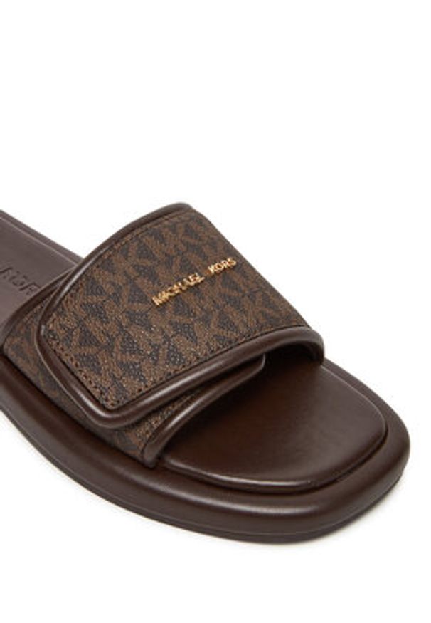 MICHAEL Michael Kors Klapki Suki 40S5SKFA1B Brązowy. Kolor: brązowy. Materiał: skóra