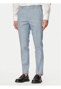 Hugo - HUGO Garnitur Arti/Hesten242V1X 50559671 Niebieski jasny Extra Slim Fit. Kolor: niebieski. Materiał: len #13
