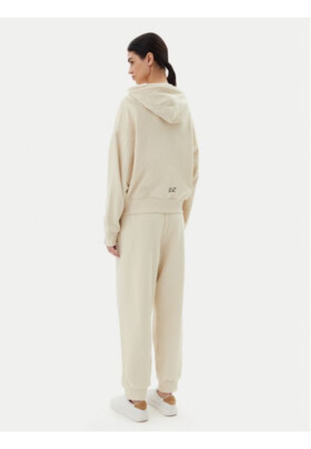 EA7 Emporio Armani Dres 7W000110 AF12473 U1079 Beżowy Loose Fit. Kolor: beżowy. Materiał: bawełna