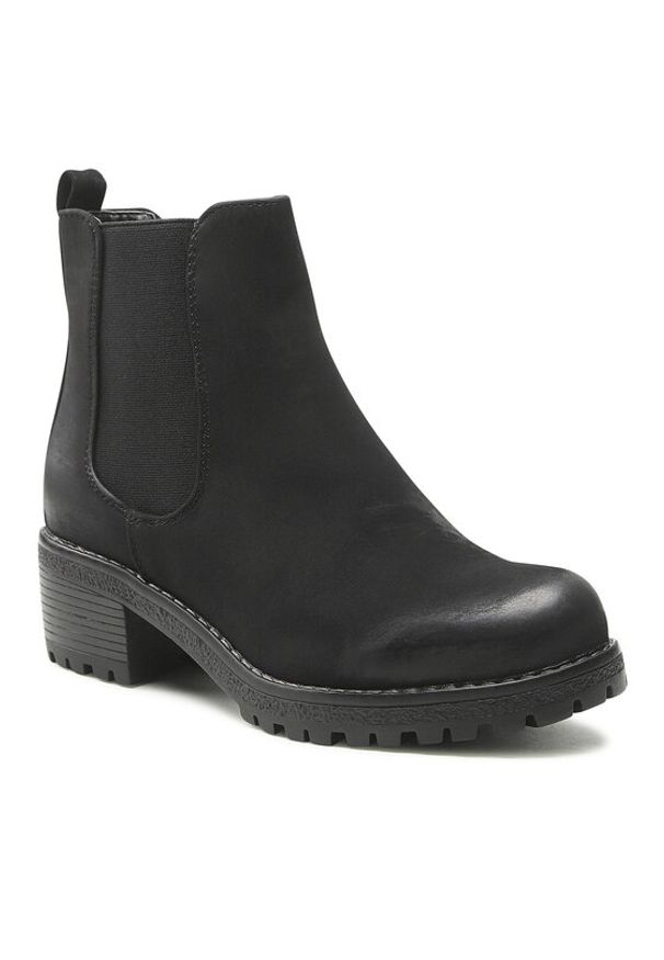 Jenny Fairy Botki WS1128-2 Czarny. Kolor: czarny. Materiał: skóra