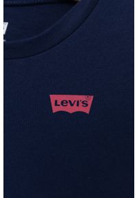 Levi's® - Levi's t-shirt bawełniany dziecięcy kolor granatowy. Okazja: na spotkanie biznesowe, na co dzień. Kolor: niebieski. Materiał: bawełna. Styl: biznesowy, casual #3