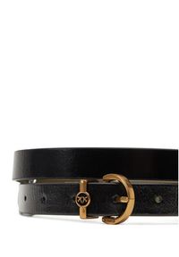 Pinko - PINKO Pasek Damski Love Berry H2 Reversible 20251 PLT1 104592 A2BY Czarny. Kolor: czarny. Materiał: skóra #3