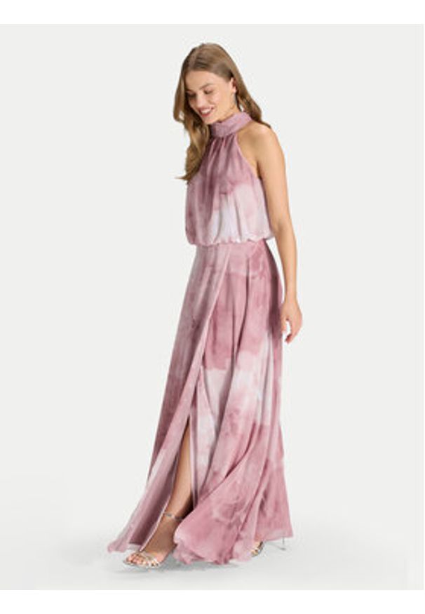 Swing Sukienka wieczorowa 5AJ13000 Różowy Regular Fit. Kolor: różowy. Materiał: syntetyk. Styl: wizytowy