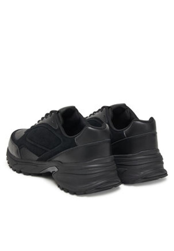 Calvin Klein Jeans Sneakersy Hike Runner Hf Lth Mix YM0YM01289 Czarny. Kolor: czarny. Materiał: skóra
