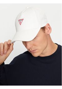Guess Czapka z daszkiem M3YZ22 WBN60 Biały. Kolor: biały. Materiał: materiał, bawełna