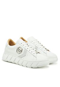 Philipp Plein - PHILIPP PLEIN Sneakersy SAES USC0698 PLE075 Biały. Kolor: biały. Materiał: skóra