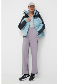 columbia - Columbia kurtka damska kolor niebieski zimowa. Kolor: niebieski. Materiał: włókno, materiał. Sezon: zima #3