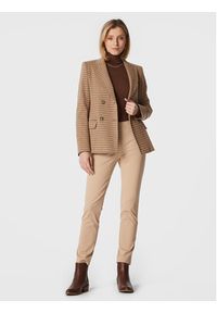 Lauren Ralph Lauren Spodnie materiałowe 200631310018 Beżowy Slim Fit. Kolor: beżowy. Materiał: bawełna